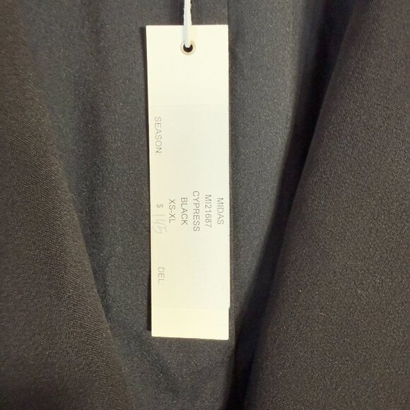 NWT Drew Midas Faux Leather Elbow Patch Blazer Jacket Women's Small Black Career - Picture 6 of 12